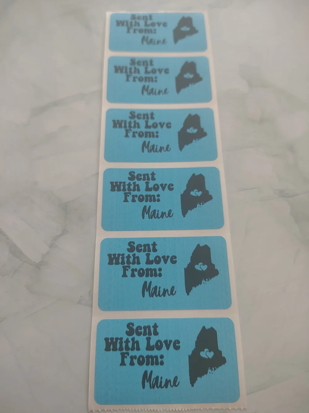 💙100 Maine- Shipping Labels Thermal Packaging Stickers 2.25